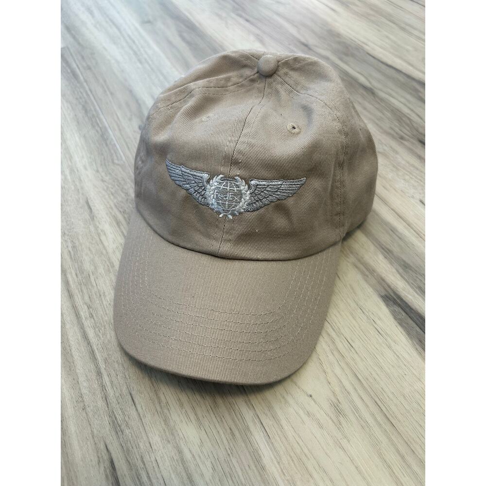 New FedEx First Officer's Pilot Wings khaki ball cap embroidered low profile hat